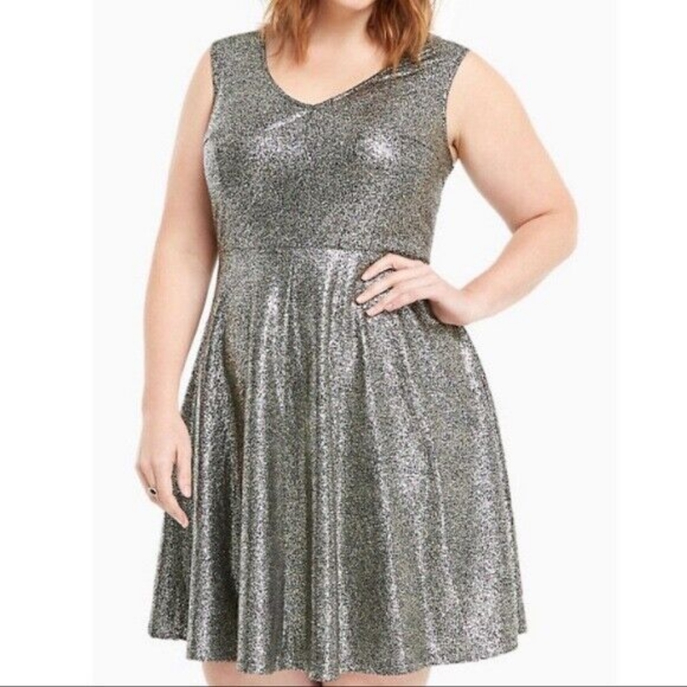 Torrid | Metallic Dress